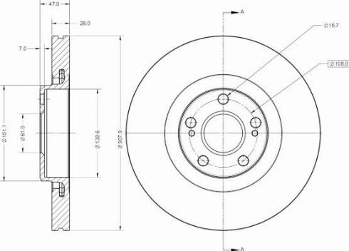 Remy RAD1680C - Тормозной диск autospares.lv