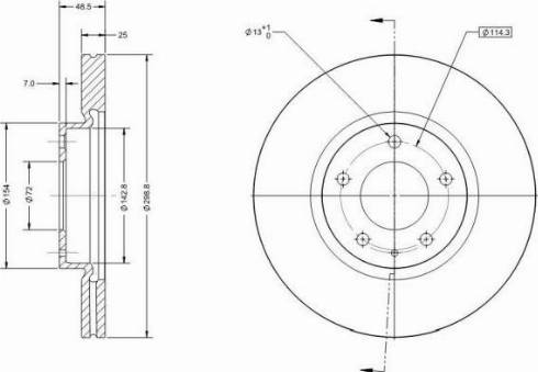 Remy RAD1639C - Тормозной диск autospares.lv