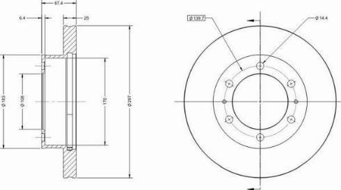 Remy RAD1634C - Тормозной диск autospares.lv