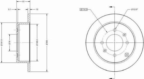 Remy RAD1636C - Тормозной диск autospares.lv