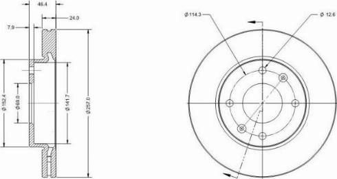 Remy RAD1630C - Тормозной диск autospares.lv