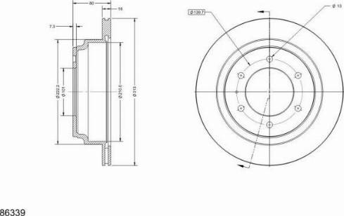 Remy RAD1638C - Тормозной диск autospares.lv