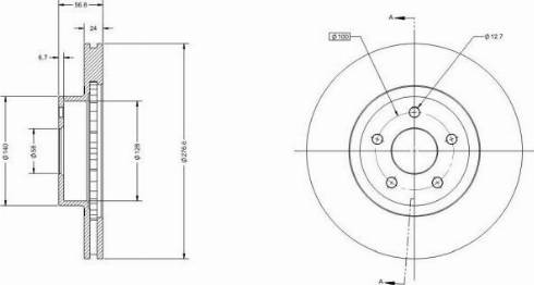 Remy RAD1629C - Тормозной диск autospares.lv