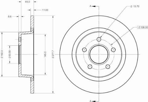 Remy RAD1674C - Тормозной диск autospares.lv