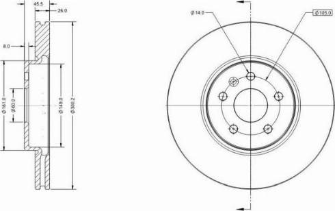 Remy RAD1676C - Тормозной диск autospares.lv