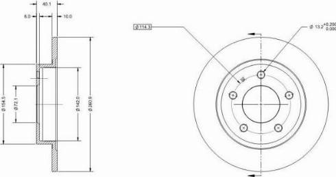 Remy RAD1670C - Тормозной диск autospares.lv