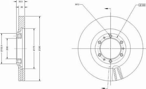 Remy RAD1671C - Тормозной диск autospares.lv