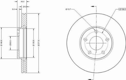 Remy RAD1673C - Тормозной диск autospares.lv