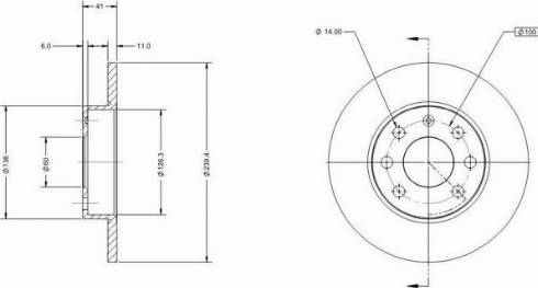 Remy RAD1094C - Тормозной диск autospares.lv