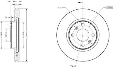 Remy RAD1095C - Тормозной диск autospares.lv