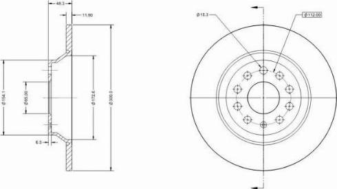 Remy RAD1044C - Тормозной диск autospares.lv