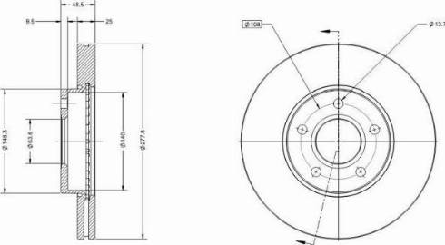 Remy RAD1046C - Тормозной диск autospares.lv