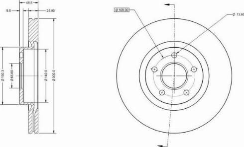 Remy RAD1040C - Тормозной диск autospares.lv