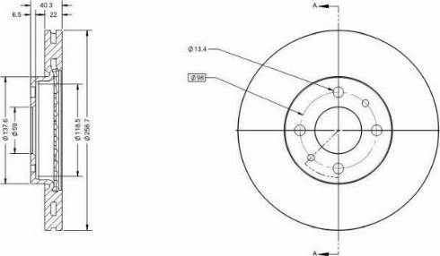 Remy RAD1054C - Тормозной диск autospares.lv