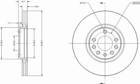 Remy RAD1056C - Тормозной диск autospares.lv