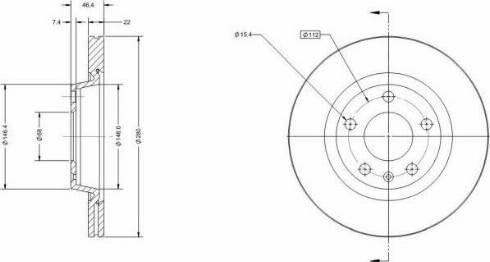 Remy RAD1051C - Тормозной диск autospares.lv