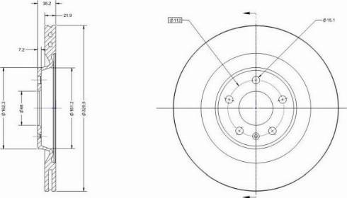 Remy RAD1058C - Тормозной диск autospares.lv