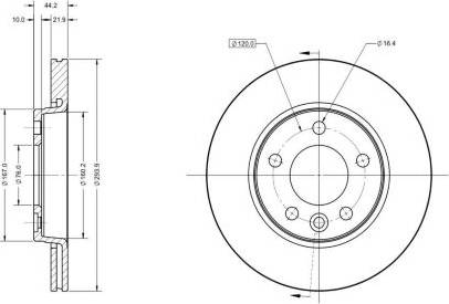 Remy RAD1066C - Тормозной диск autospares.lv