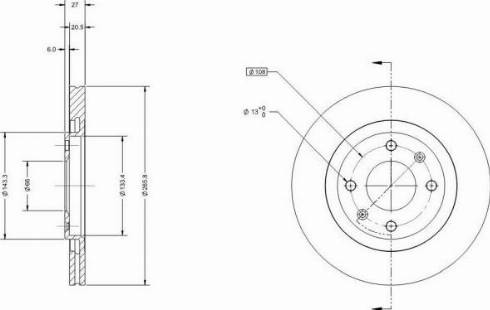 Remy RAD1060C - Тормозной диск autospares.lv