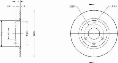 Remy RAD1067C - Тормозной диск autospares.lv