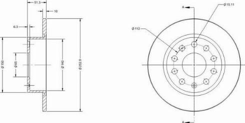 Remy RAD1006C - Тормозной диск autospares.lv