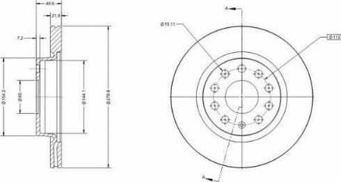 Remy RAD1008C - Тормозной диск autospares.lv