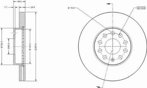 Remy RAD1002C - Тормозной диск autospares.lv