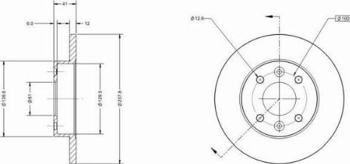 Remy RAD1016C - Тормозной диск autospares.lv