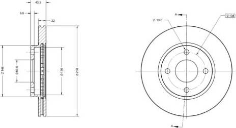 Remy RAD1011C - Тормозной диск autospares.lv