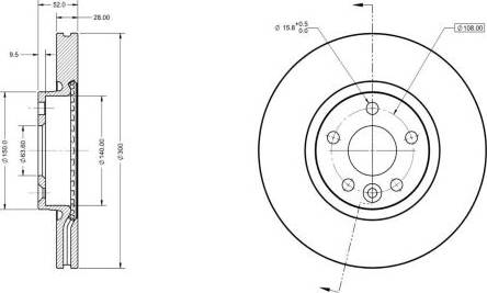 Remy RAD1084C - Тормозной диск autospares.lv