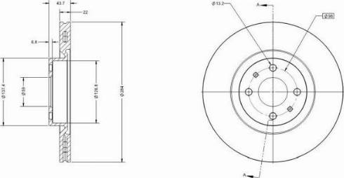 Remy RAD1086C - Тормозной диск autospares.lv