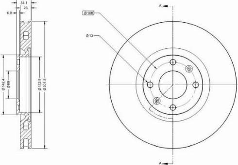 Remy RAD1080C - Тормозной диск autospares.lv