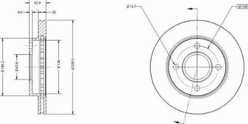 Remy RAD1083C - Тормозной диск autospares.lv