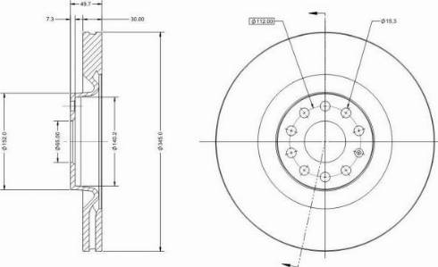 Remy RAD1036C - Тормозной диск autospares.lv