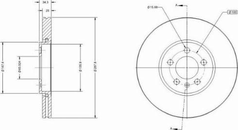 Remy RAD1024C - Тормозной диск autospares.lv