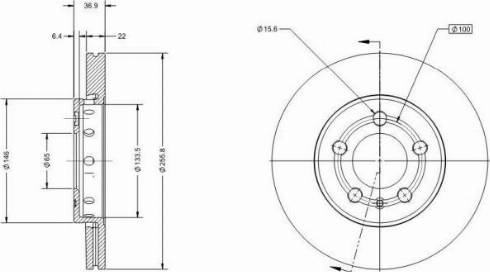 Remy RAD1022C - Тормозной диск autospares.lv