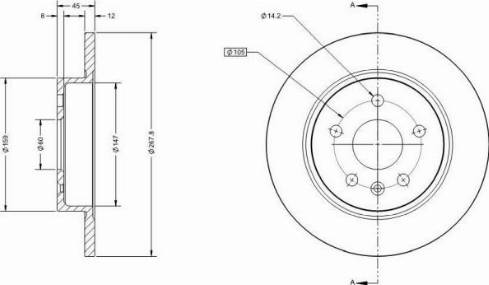 Remy RAD1075C - Тормозной диск autospares.lv