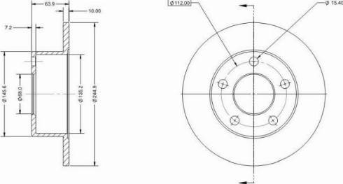 Remy RAD1077C - Тормозной диск autospares.lv