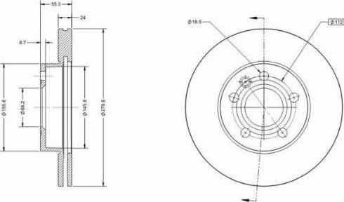 Remy RAD1199C - Тормозной диск autospares.lv