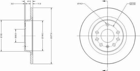 Remy RAD1196C - Тормозной диск autospares.lv