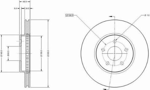 Remy RAD1146C - Тормозной диск autospares.lv