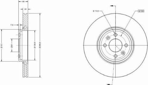 Remy RAD1148C - Тормозной диск autospares.lv