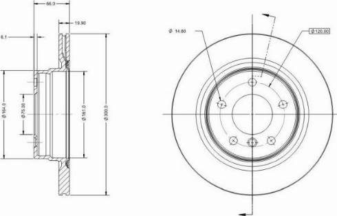 Remy RAD1143C - Тормозной диск autospares.lv