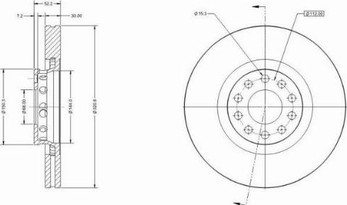 Remy RAD1142C - Тормозной диск autospares.lv