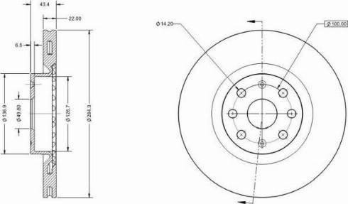 Remy RAD1150C - Тормозной диск autospares.lv