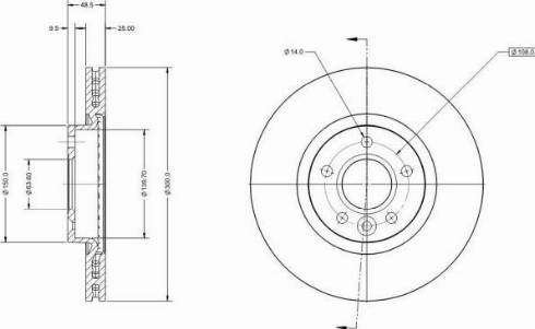 Remy RAD1151C - Тормозной диск autospares.lv