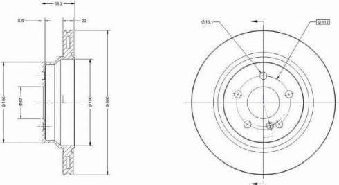 Remy RAD1158C - Тормозной диск autospares.lv