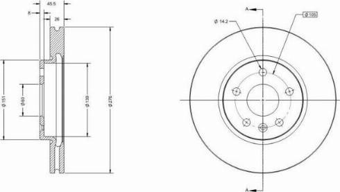 Remy RAD1152C - Тормозной диск autospares.lv