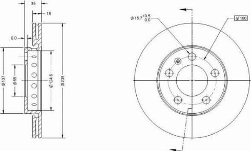 Remy RAD1165C - Тормозной диск autospares.lv