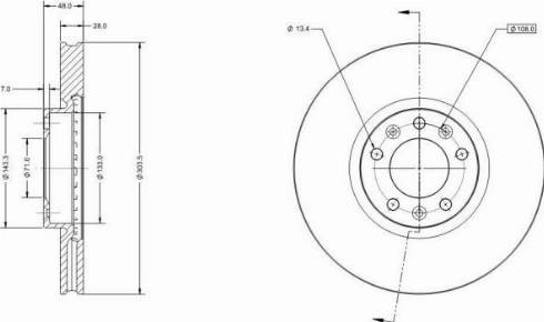 Remy RAD1109C - Тормозной диск autospares.lv